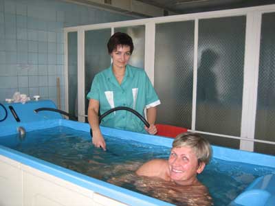 Процедура подводного душ-массажа